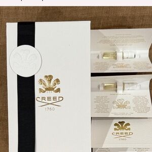 Creed 1760 Carmina Fragrance Set (2) sample perfume& 1 Creed Box